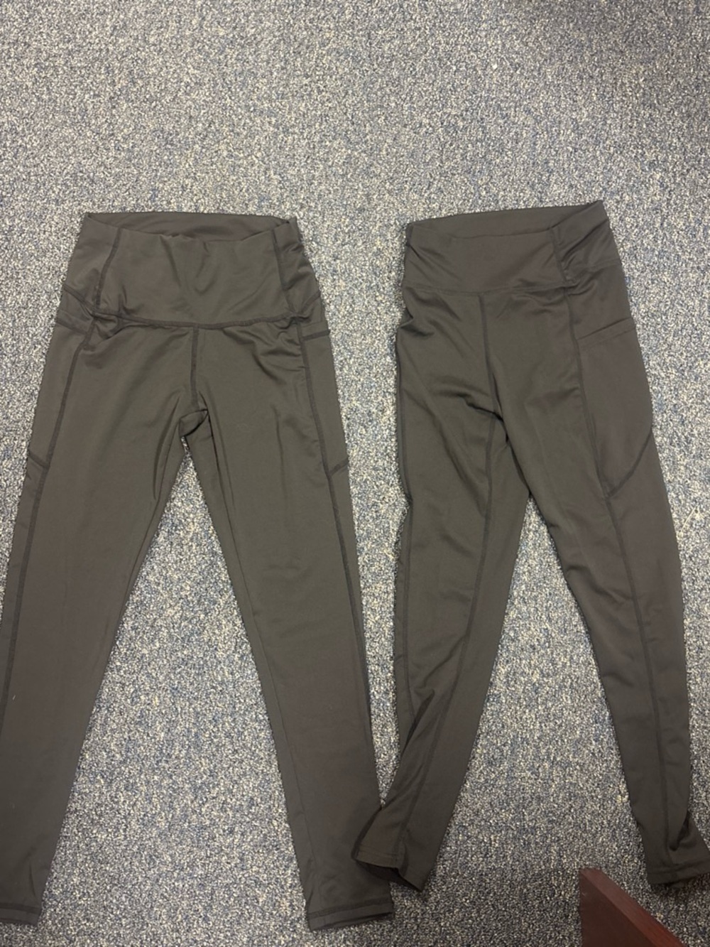 SHEIN Black Girls' High-Waist Athletic Leggings Duo